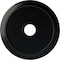 Ekena Millwork Crendon Ceiling Medallion (Fits Canopies up to 4 3/8"), 24 1/8"OD x 4 3/8"ID x 2 1/4"P, Jet Black CM24CRBLF - alternate 1